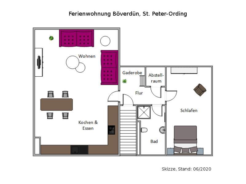 Ferienwohnung Boeverduen Sankt Peter-Ording Dış mekan fotoğraf